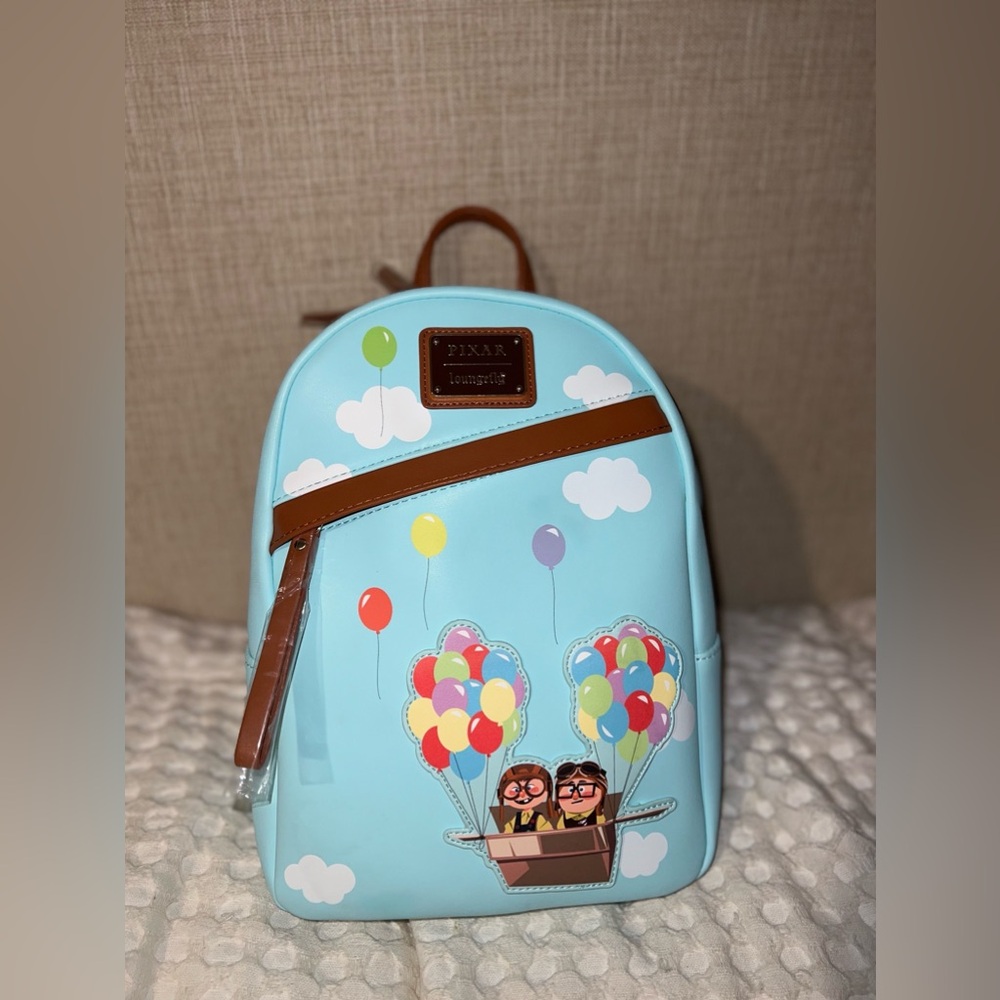 Loungefly Disney Pixar Up Carl & Ellie Balloons Mini Backpack Box Lunch